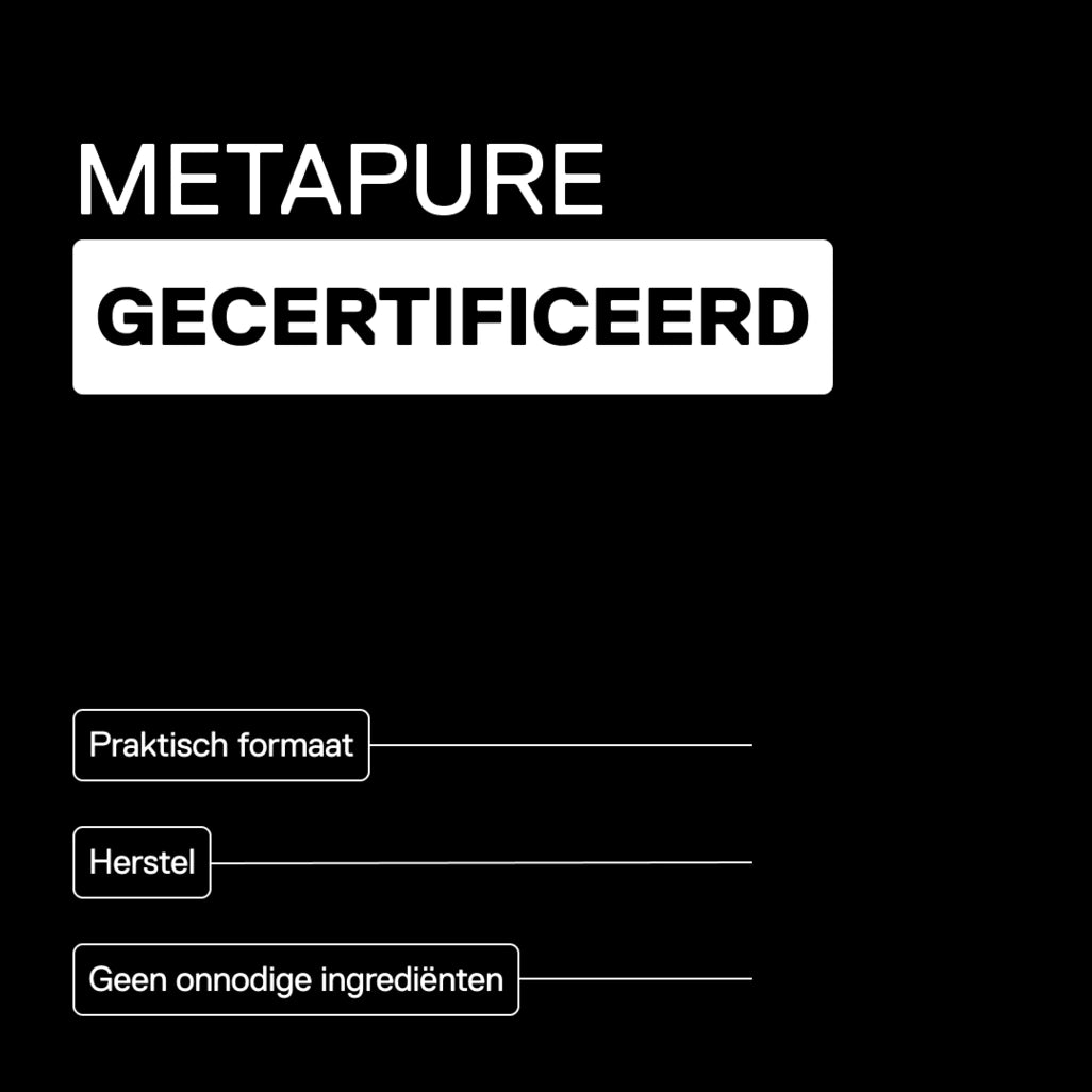 Creatine monohydraat METAPURE 3000 mg in tabletten — zuivere creatine-inname voor sportieve prestaties
