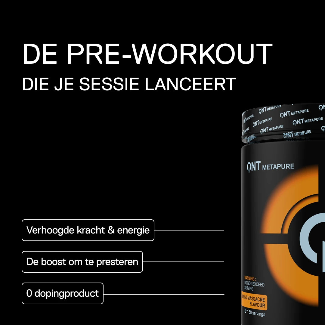 QNT Metapure Pre-Workout Overdrive 390 g — Mango — visual 1