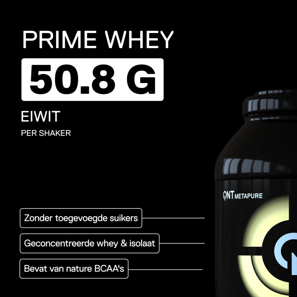 QNT Metapure Prime Whey smaak Vanille - Premium wei-eiwit, klassieke vanillesmaak