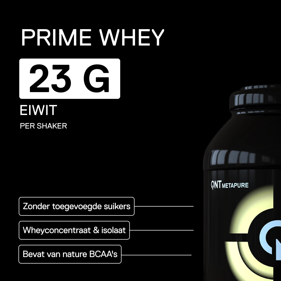 QNT Metapure Prime Whey smaak Vanille - Premium wei-eiwit, klassieke vanillesmaak