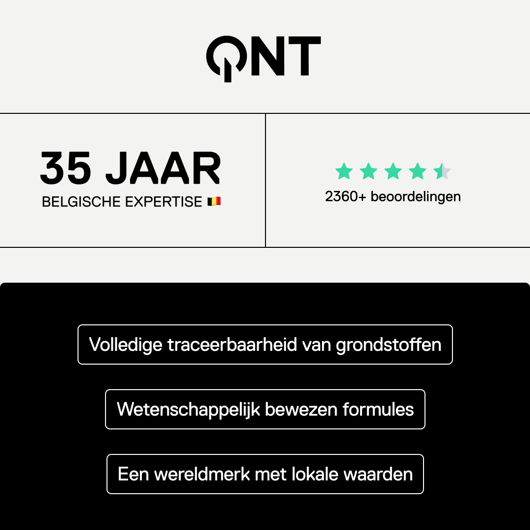 QNT Sport — Belgisch sportvoedingsmerk sinds 1988