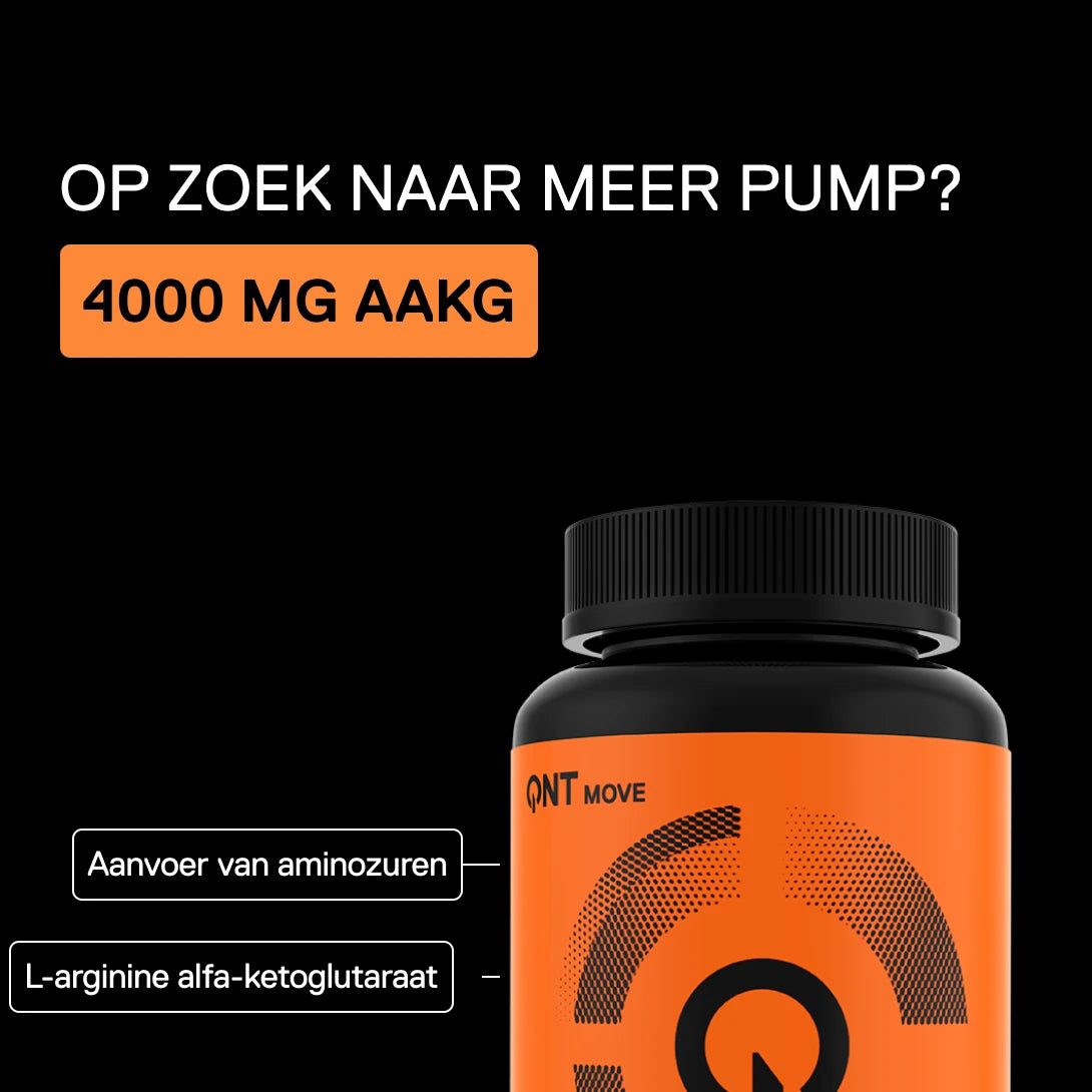 QNT MOVE AAKG 4000 mg supplement met L-arginine alfa-ketoglutaraat voor sporters