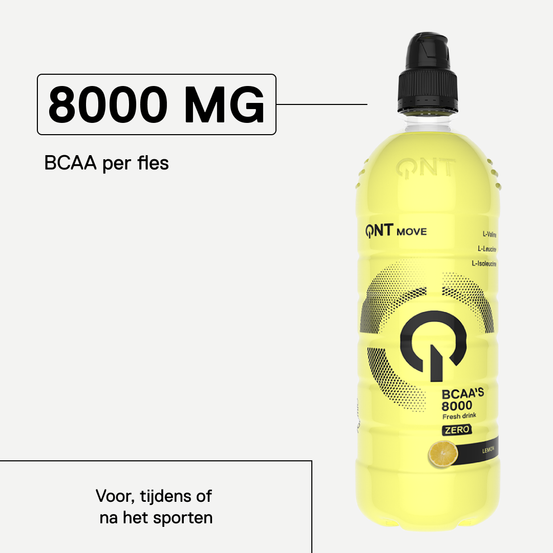 QNT MOVE BCAA’s 8000 Lemon – 8000 mg BCAA per fles