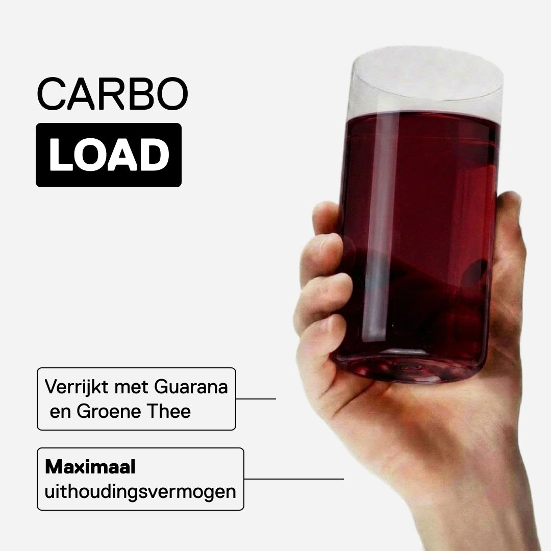 QNT MOVE Carbo Load Superfruit, verrijkt met guarana en groene thee voor uithoudingsvermogen, drinkklaar 700 ml