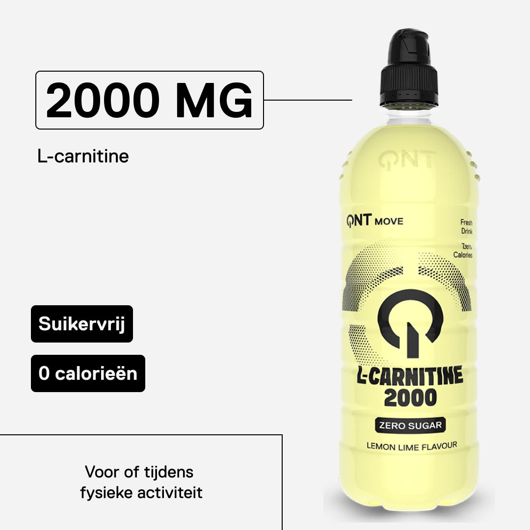 L-Carnitine 2000 mg MOVE citroen-limoen — 2000 mg L-carnitine ter ondersteuning van de inspanning
