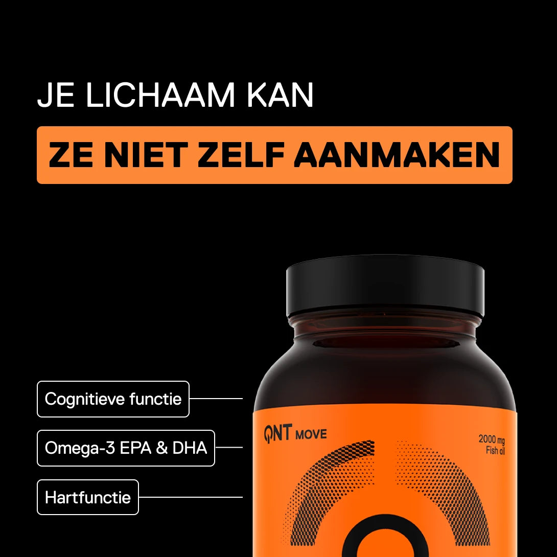 QNT MOVE Omega-3 visolie met EPA en DHA voor de cognitieve functie en hartfunctie