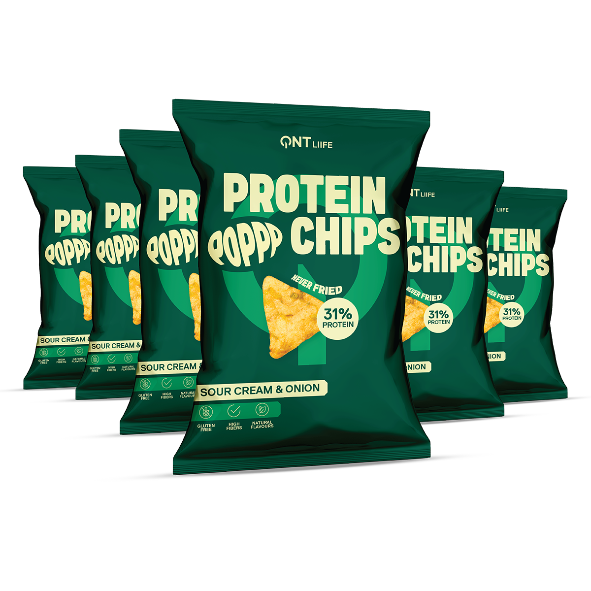 Chips protéinées QNT Protein Chips crème aigre oignon 50 g
