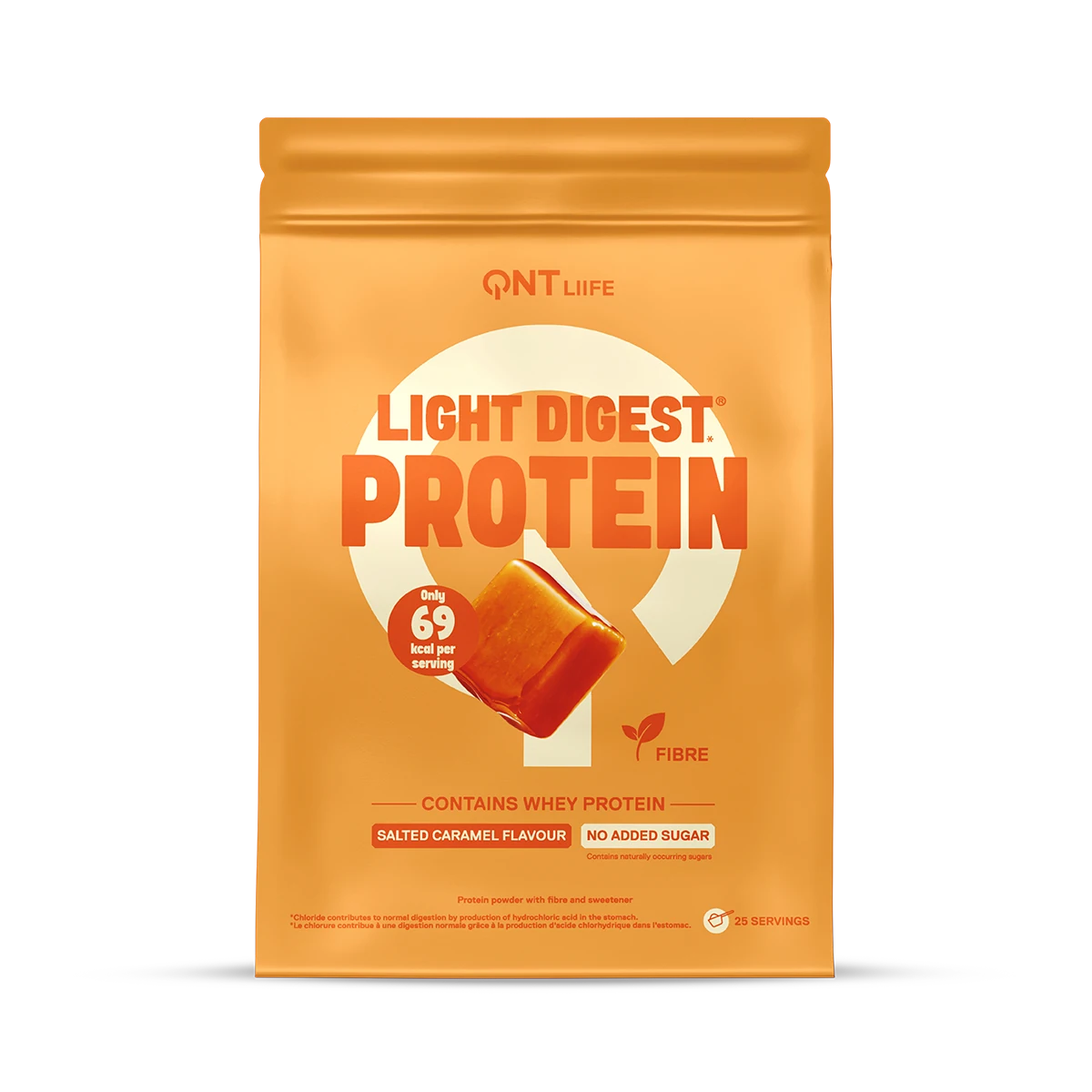 Light Digest Whey Protéine 500 g QNT Caramel beurre salé, protéine whey légère en poudre