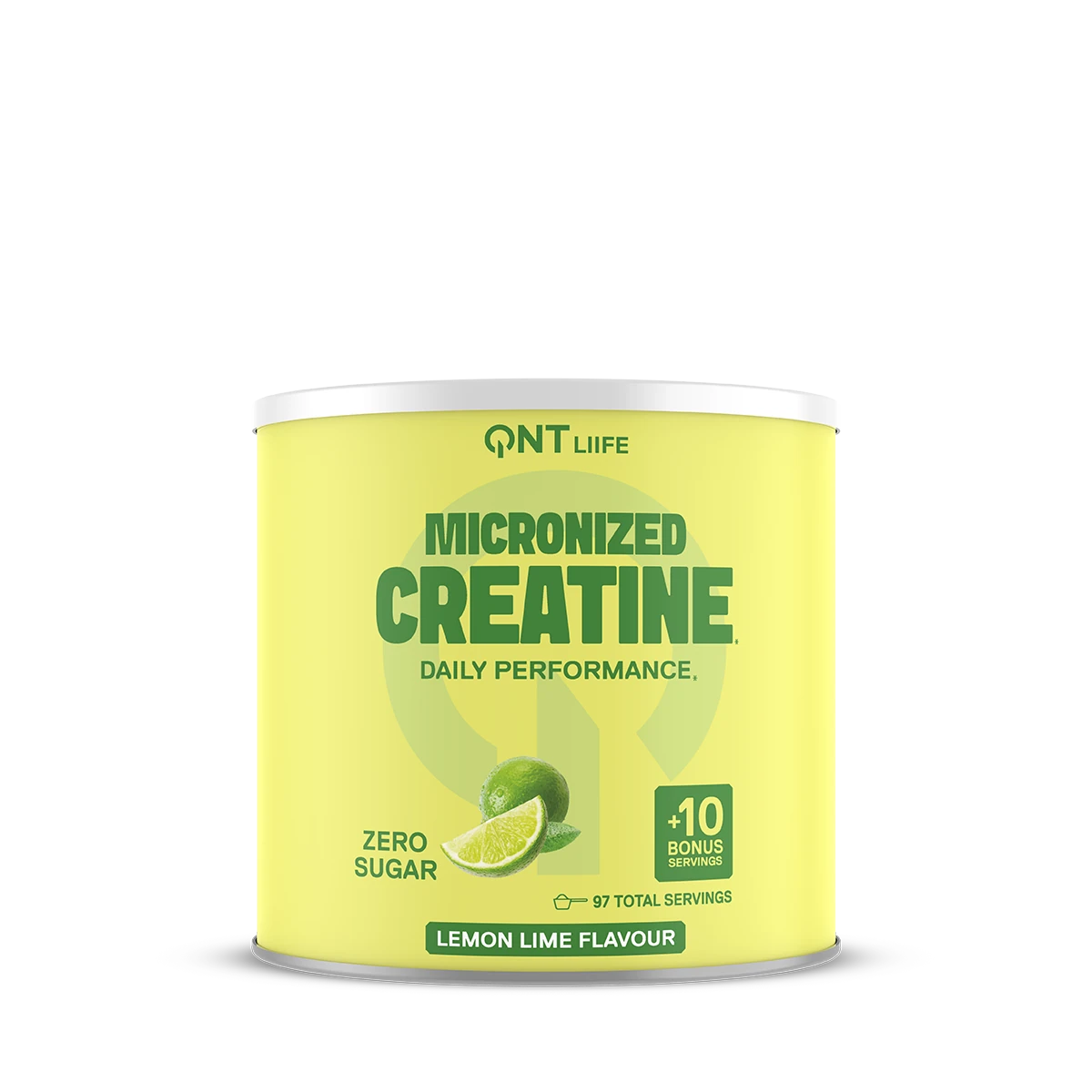 QNT LIIIFE Créatine Micronisée Citron Citron Vert 350 g – zéro sucre
