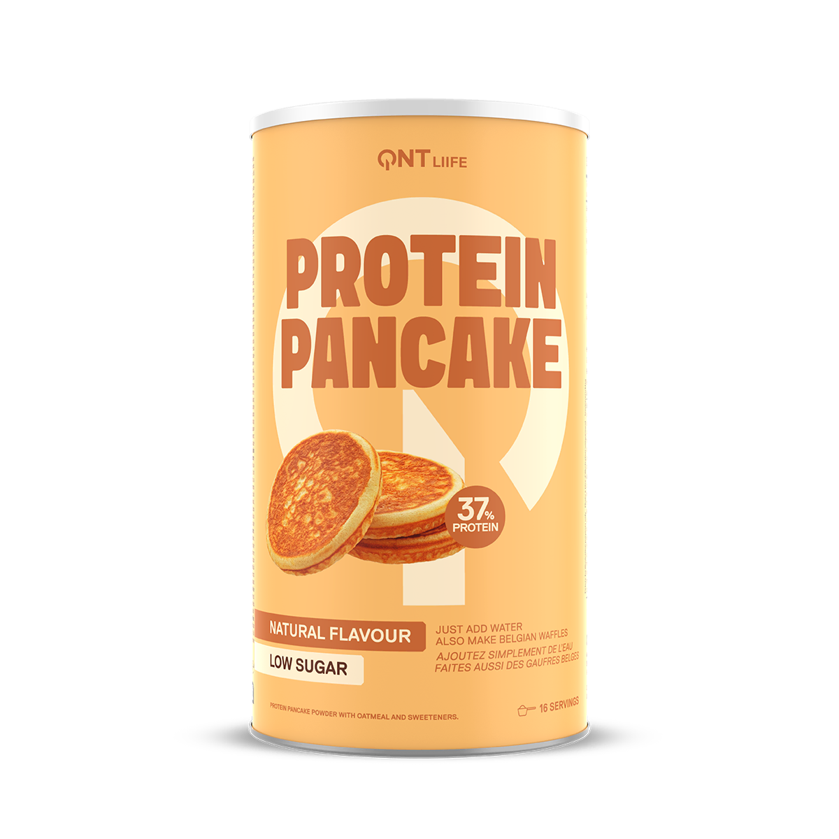 Préparation pour pancakes protéinés QNT Liife nature, riche en protéines, faible en sucres