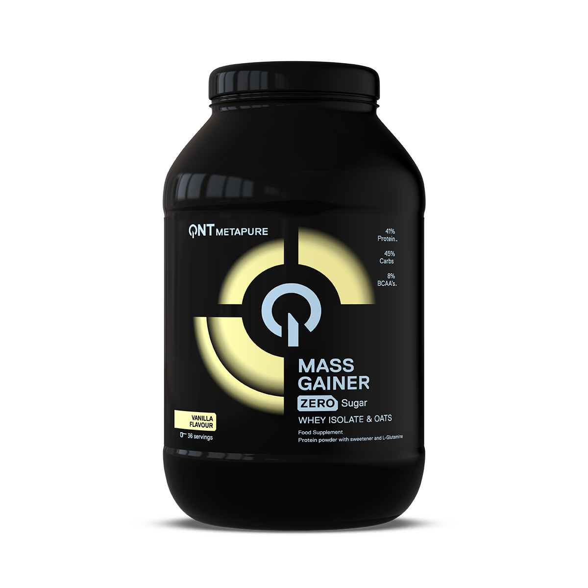 Metapure Mass Whey Protéine Isolate QNT Vanille, protéine whey isolate pour prise de masse en poudre