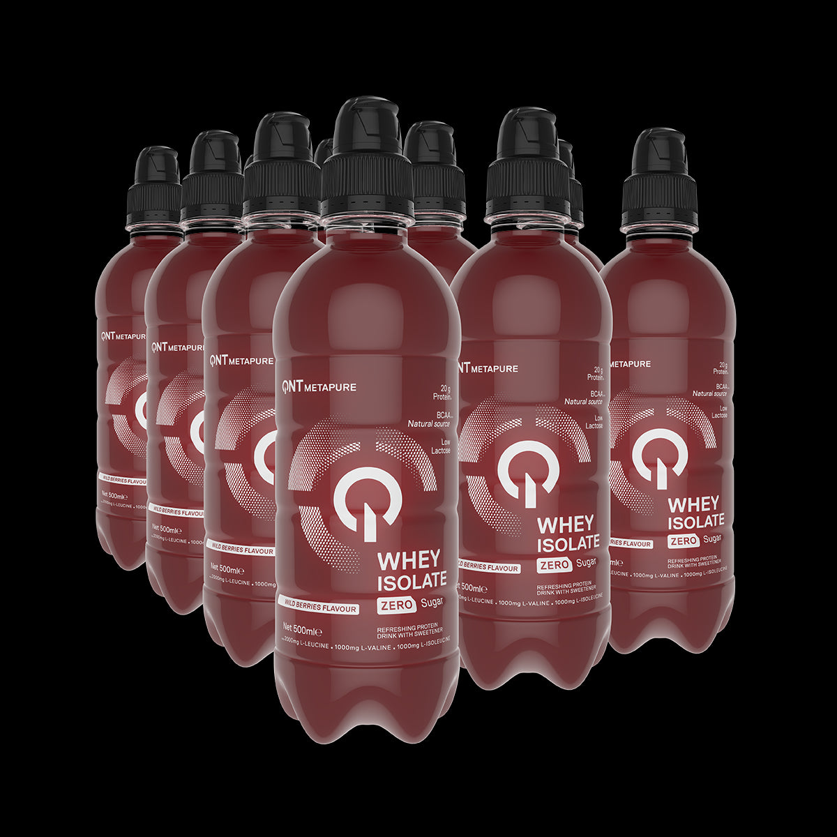 Iso Whey Zero Carb Eau Protéinée | 12 x 500 ml Baies sauvages