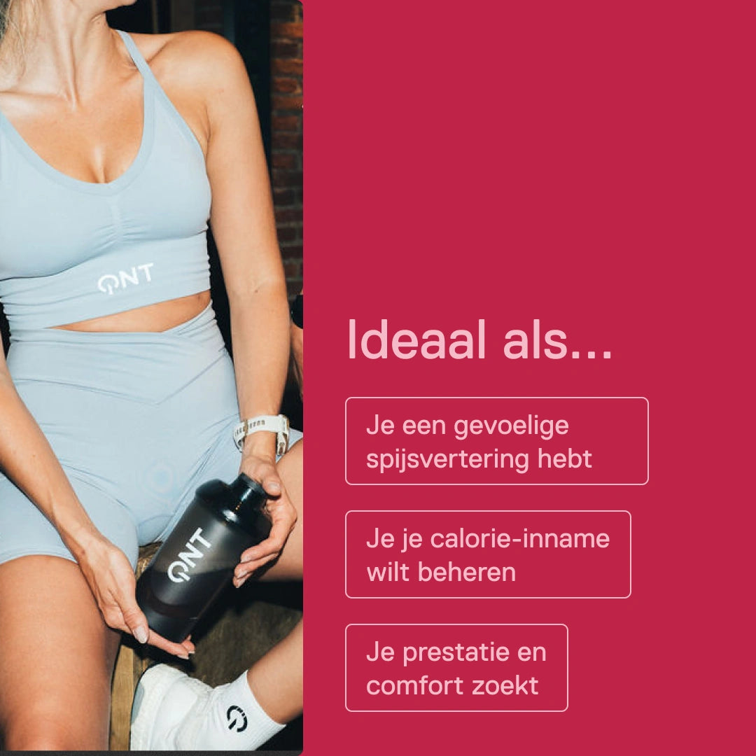 Light Digest Whey QNT Aardbei – ideaal als je een gevoelige spijsvertering hebt, je calorie-inname wilt beheren of prestatie en comfort zoekt
