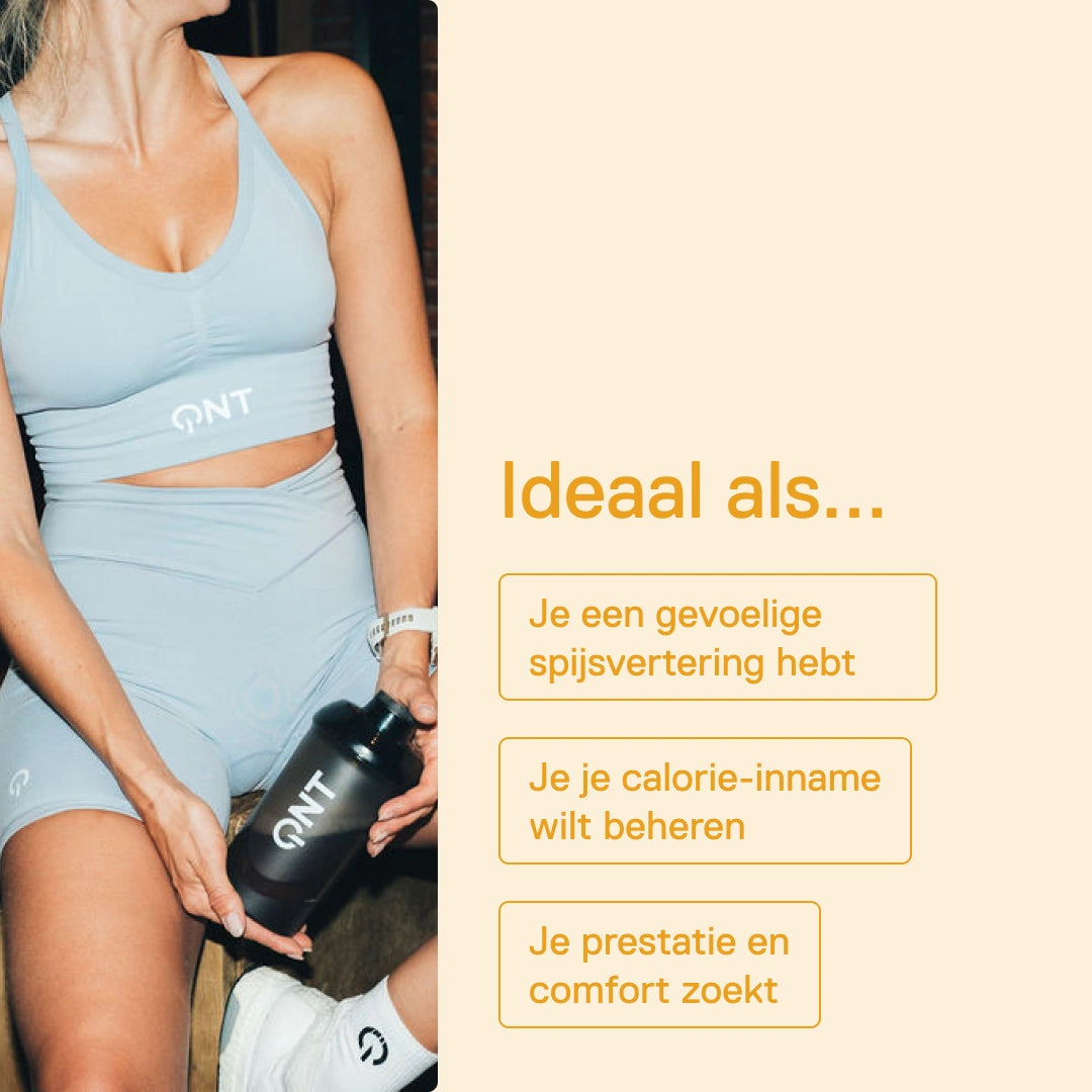 Light Digest Whey QNT Banaan – ideaal als je een gevoelige spijsvertering hebt, je calorie-inname wilt beheren of prestatie en comfort zoekt