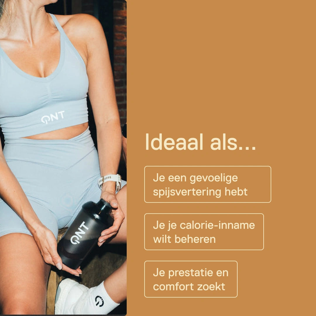Light Digest Whey QNT Gezouten karamel – ideaal als je een gevoelige spijsvertering hebt, je calorie-inname wilt beheren of prestatie en comfort zoekt