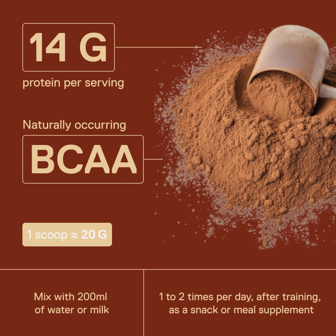 QNT Light Digest Whey Chocolate Hazelnut – 14 g protein per serving with naturally occurring BCAAs, 1 scoop ≈ 20 g mixed with 200 ml of water or milk