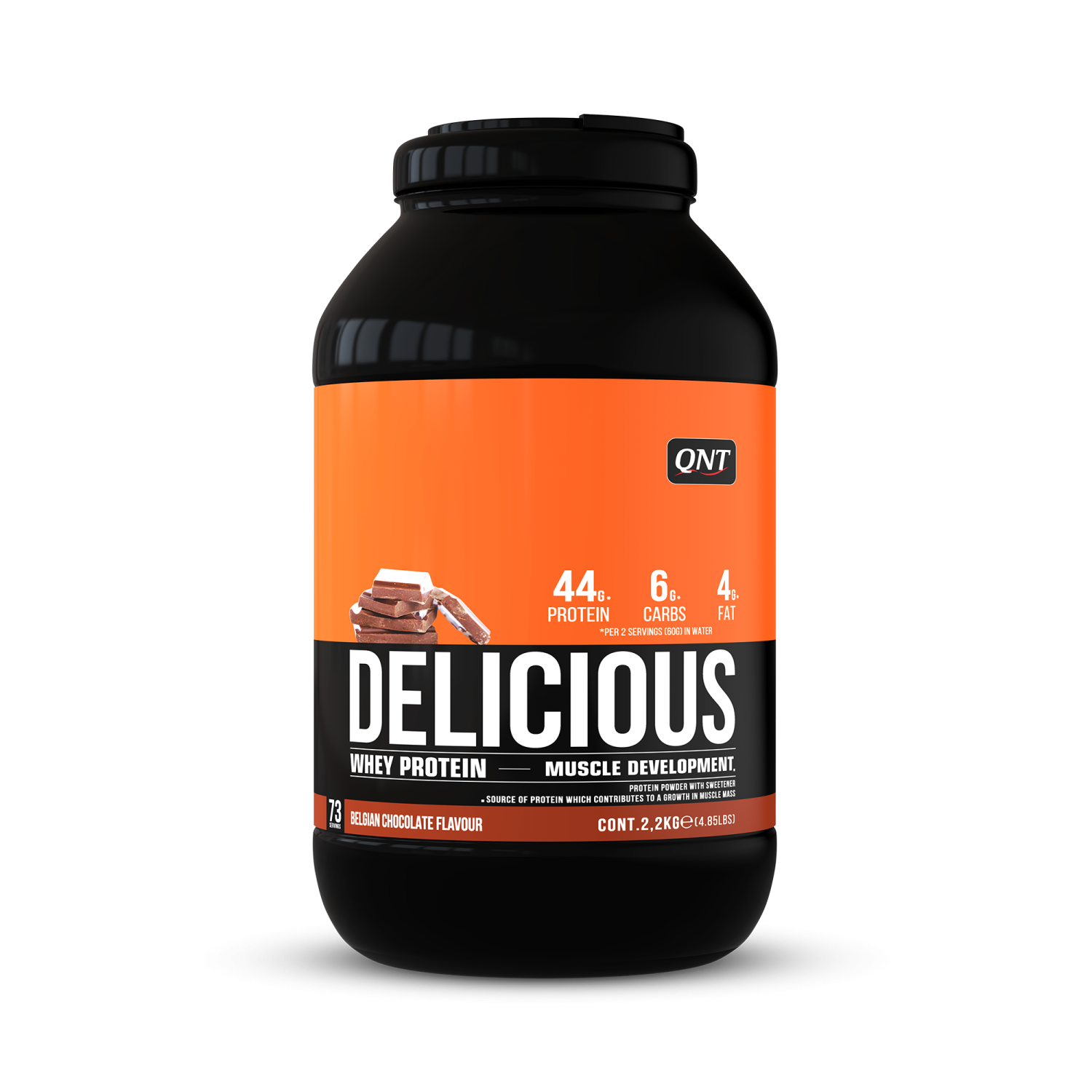 Delicious Whey Protein Powder | 2,2 kg Belgische chocolade