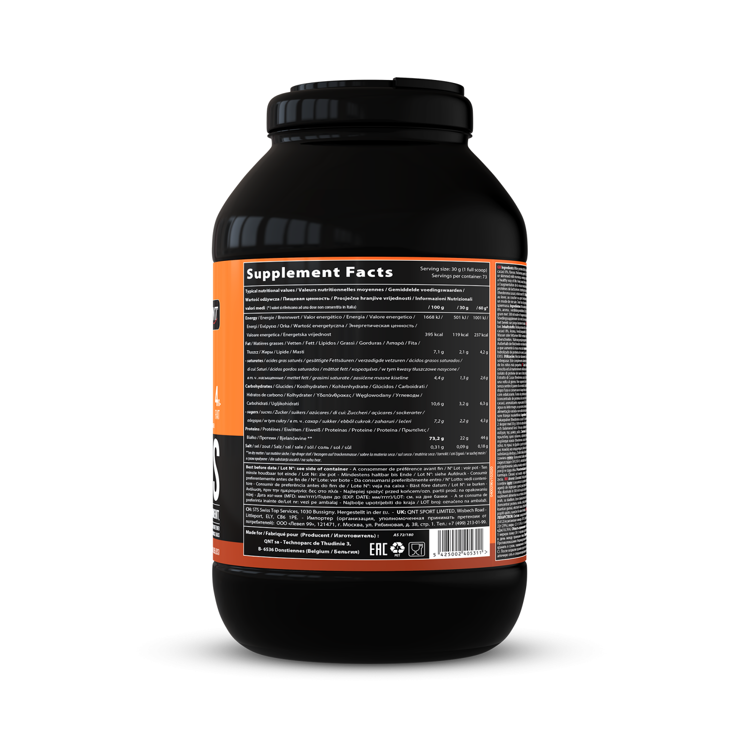 Delicious Protéines Whey Poudre | 2,2 kg Chocolat belge