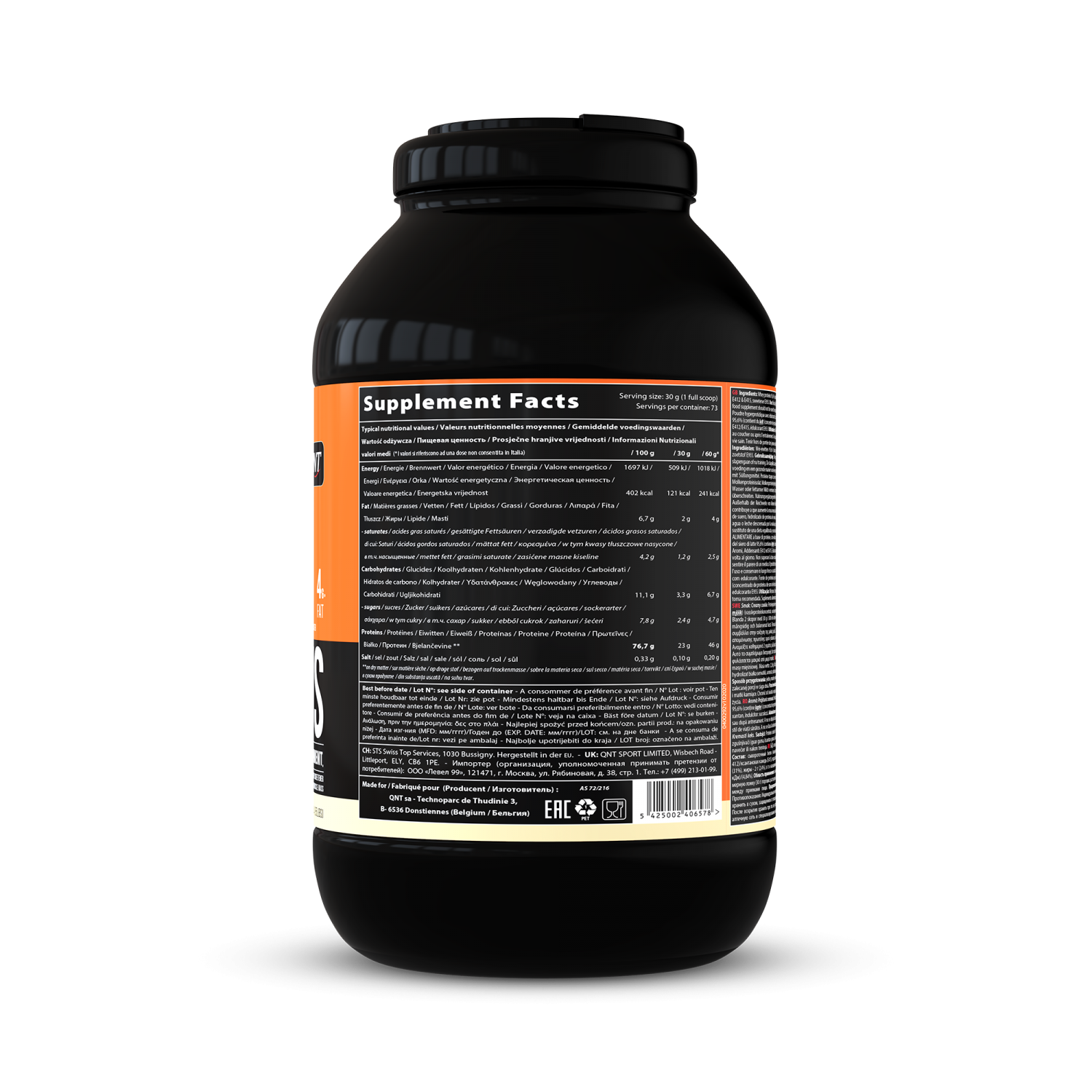 Delicious Whey Protein Powder | 2,2 kg Crème cookie