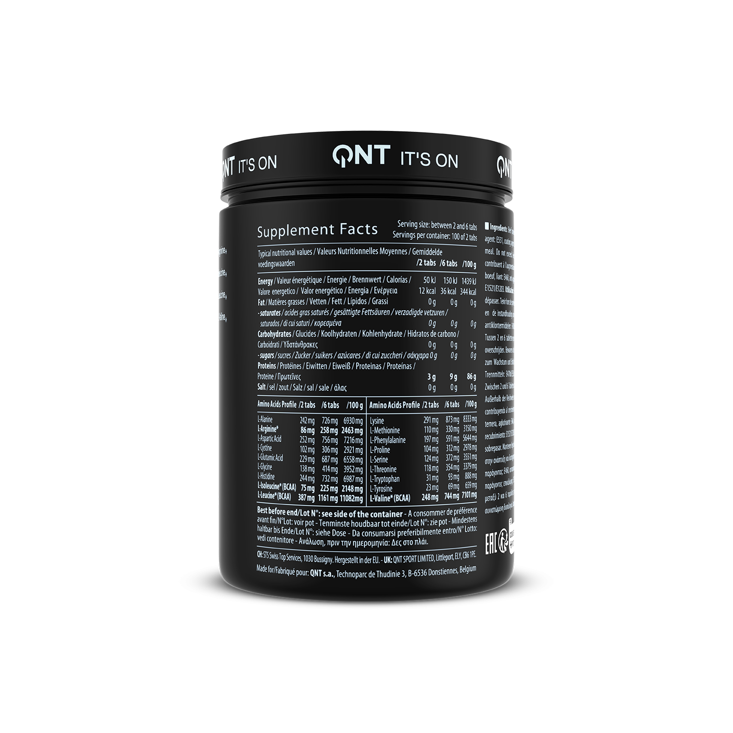 Amino Acid 3000 mg 100% BŒUF | 200 Tablettes Amino Acid 3000 mg 100% BŒUF | 200 Tablettes