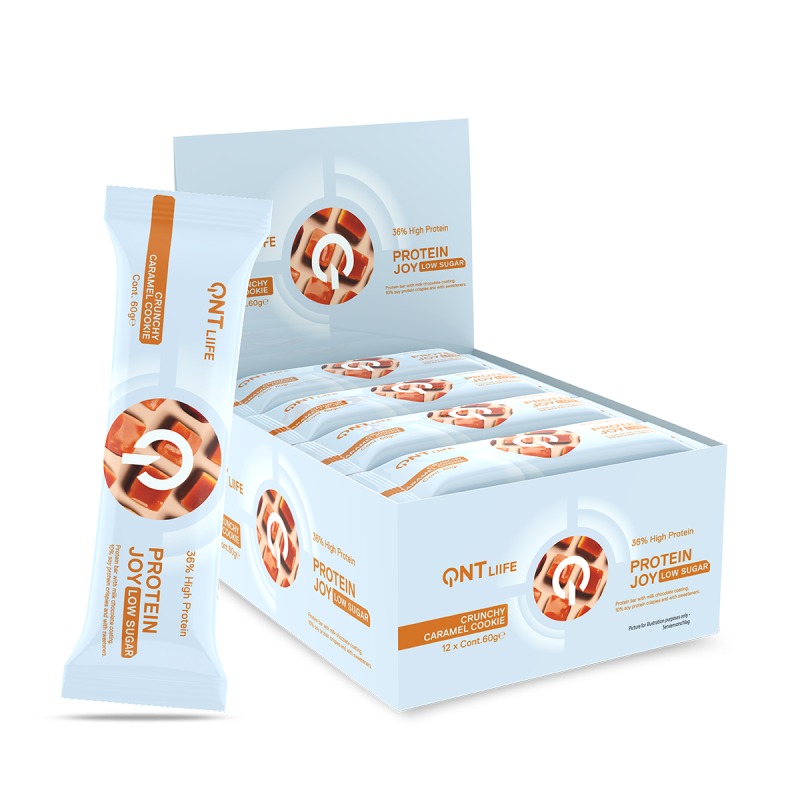 Protein Joy Reep | 12 x 60 g Knapperig Karamel Koekje Protein Joy Reep | 12 x 60 g Knapperig Karamel Koekje