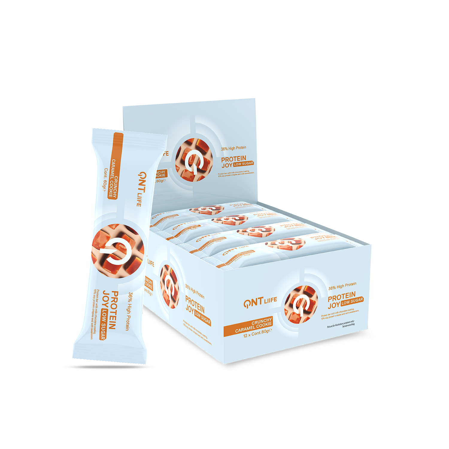 Protein Joy Reep | 12 x 60 g Knapperig Karamel Koekje