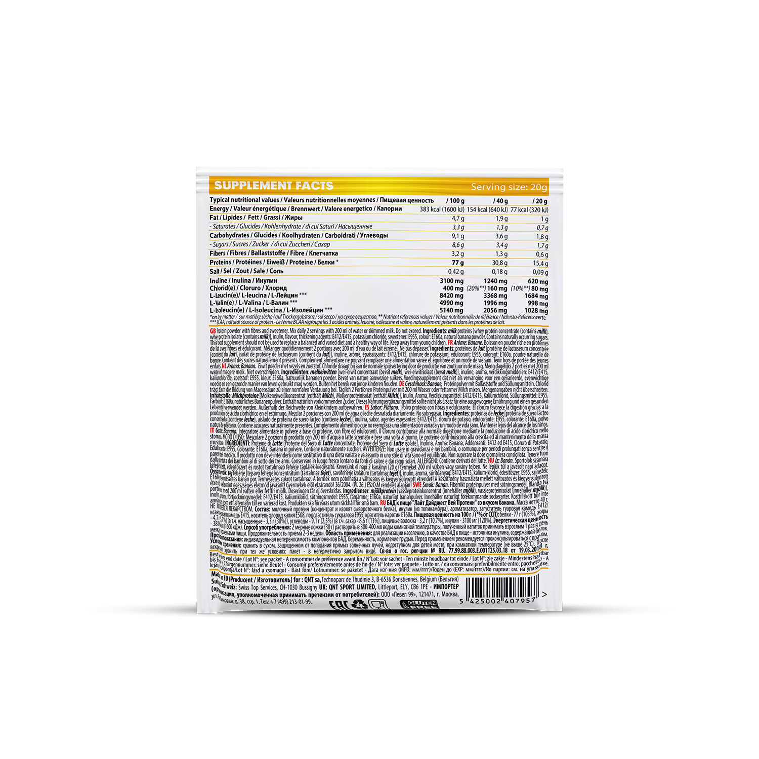 Light Digest Whey Protéine | 40 g Banane