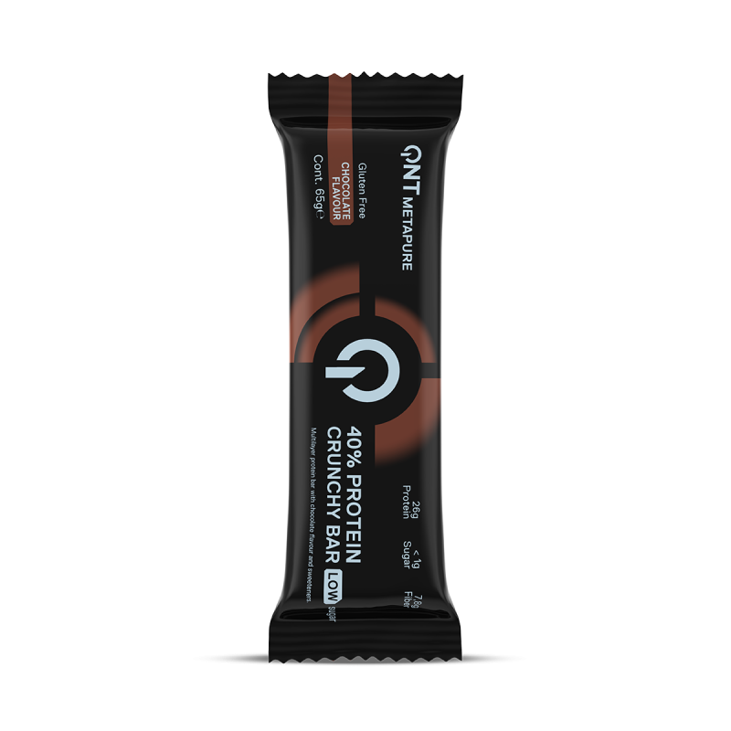 40% Protein Crunchy Bar | 12 x 65 g Chocolate 40% Protein Crunchy Bar | 12 x 65 g Chocolate