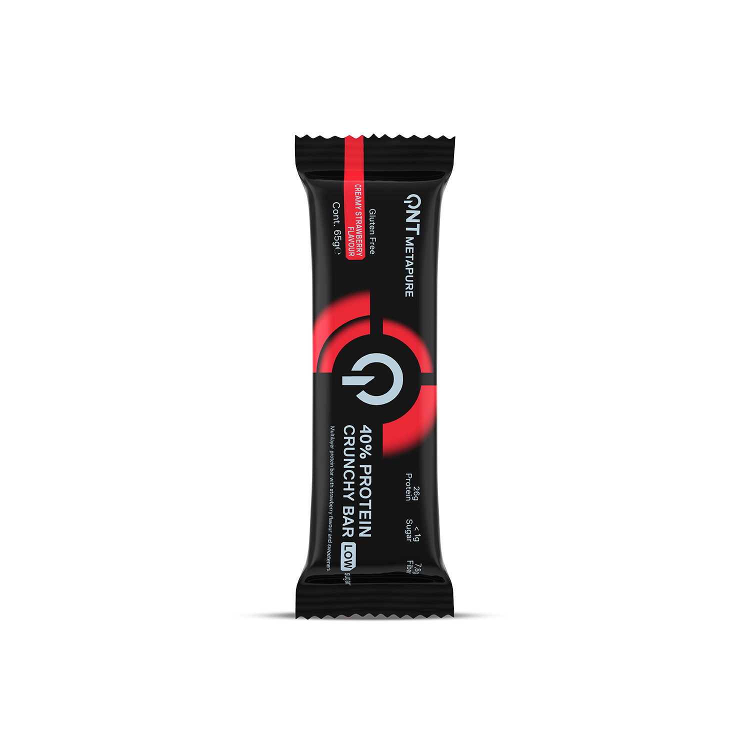40% Protein Crunchy Bar | 12 x 65 g Strawberry 40% Protein Crunchy Bar | 12 x 65 g Strawberry