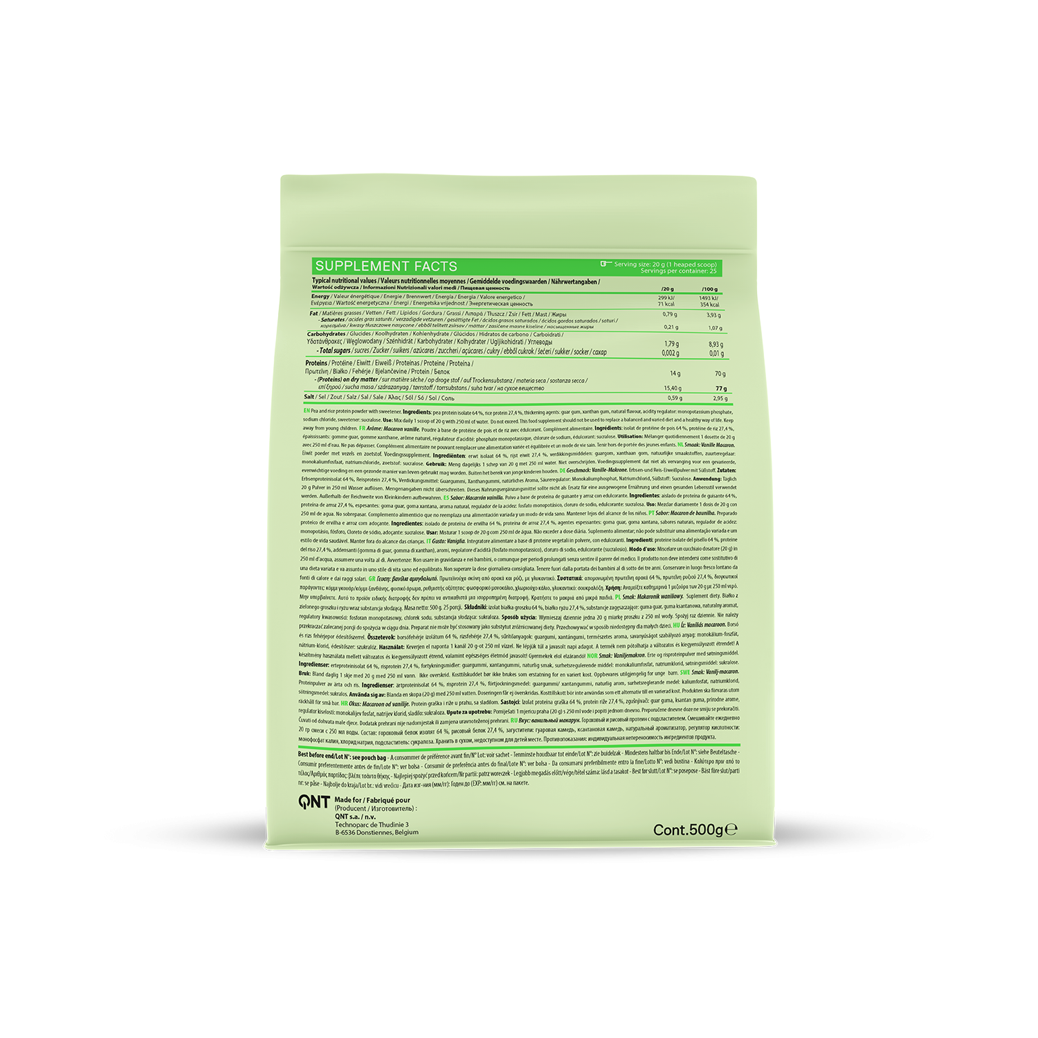 Vegan Protein| 500 g Vanilla Macaron Vegan Protein| 500 g Vanilla Macaron