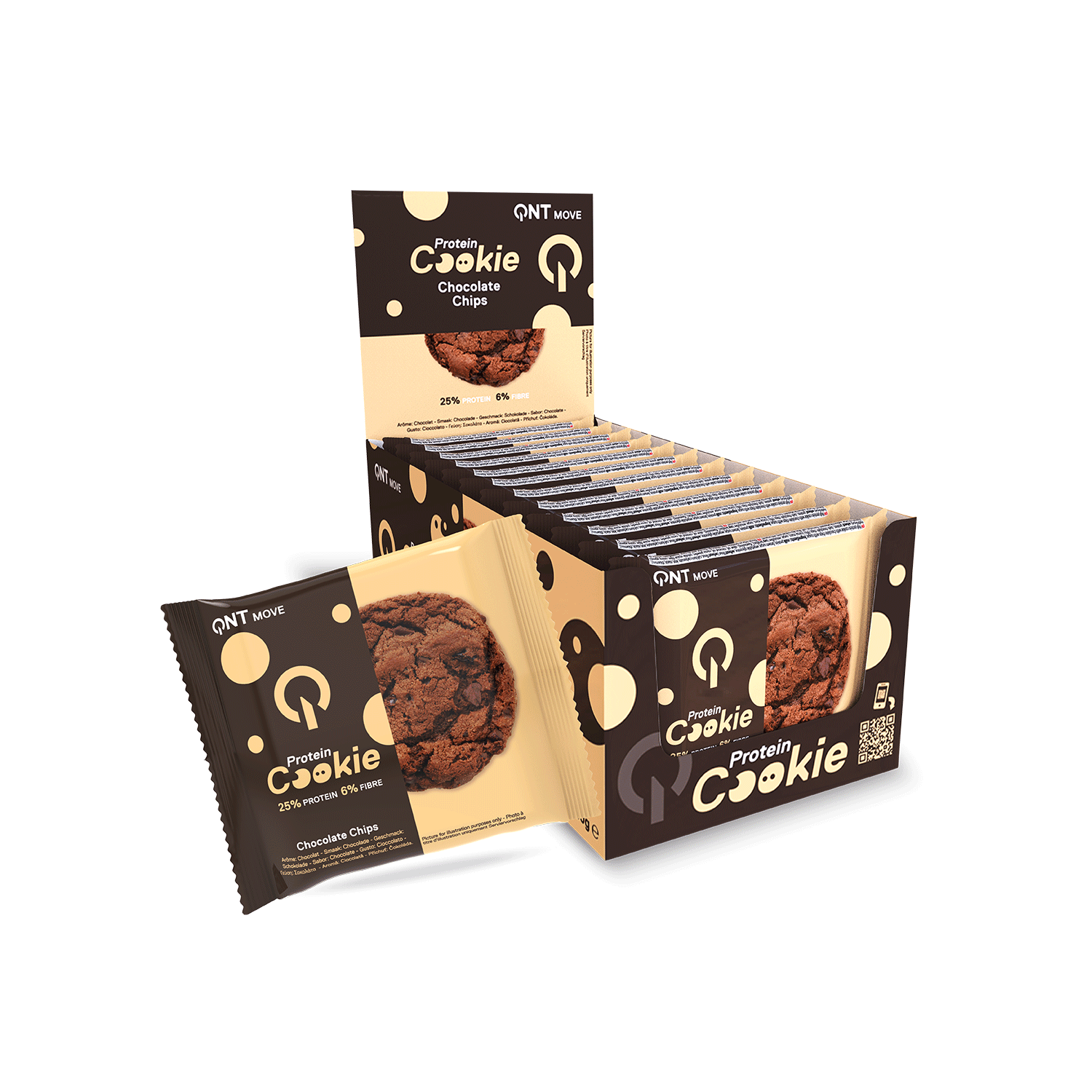 Protein Cookie | 12 x 60 g Chocoladestukjes Protein Cookie | 12 x 60 g Chocoladestukjes