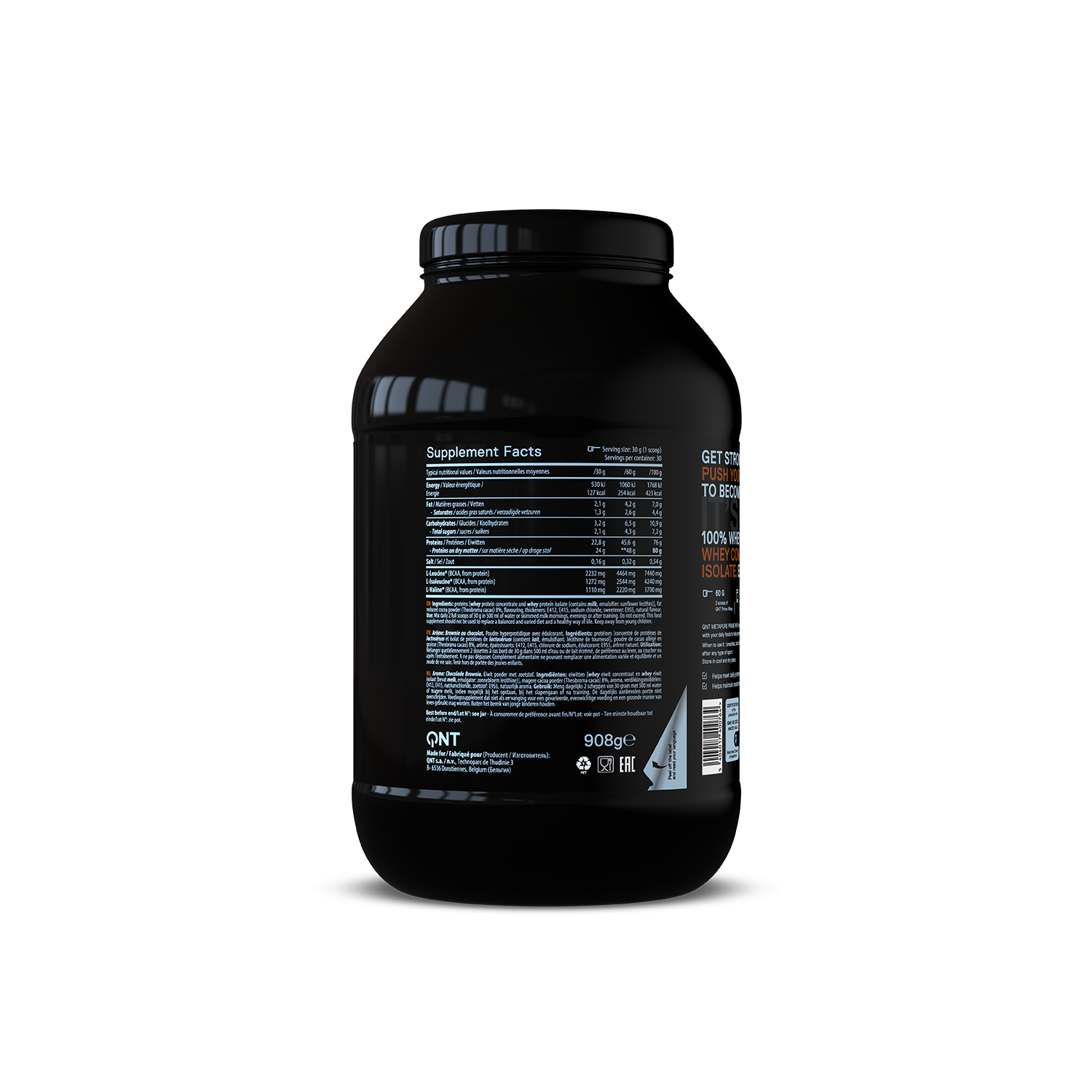 Prime Protéine Whey | 908g Brownie chocolat belge Prime Protéine Whey | 908g Brownie chocolat belge
