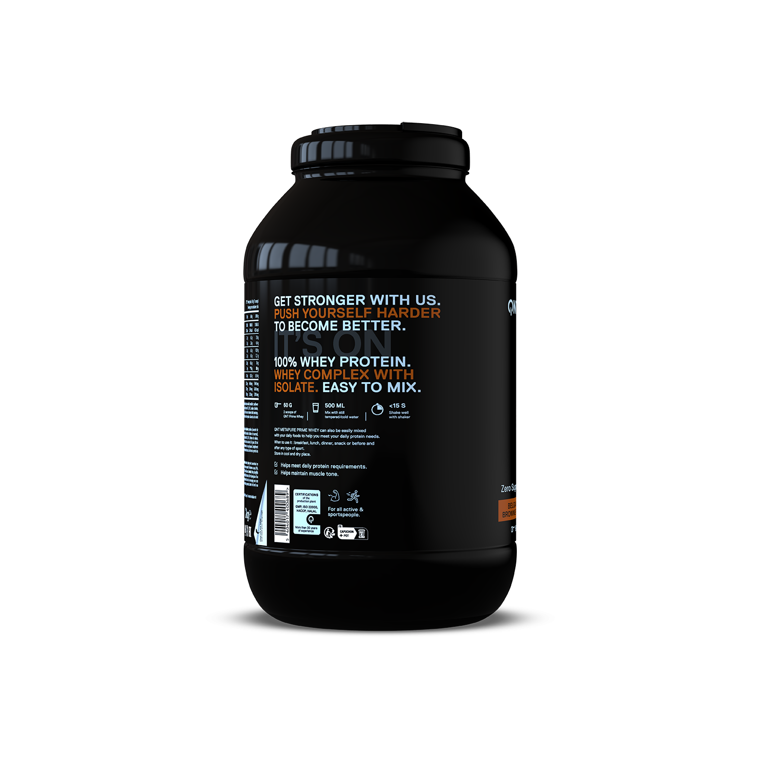 Prime Protéine Whey| 2kg Brownie chocolat belge Prime Protéine Whey| 2kg Brownie chocolat belge