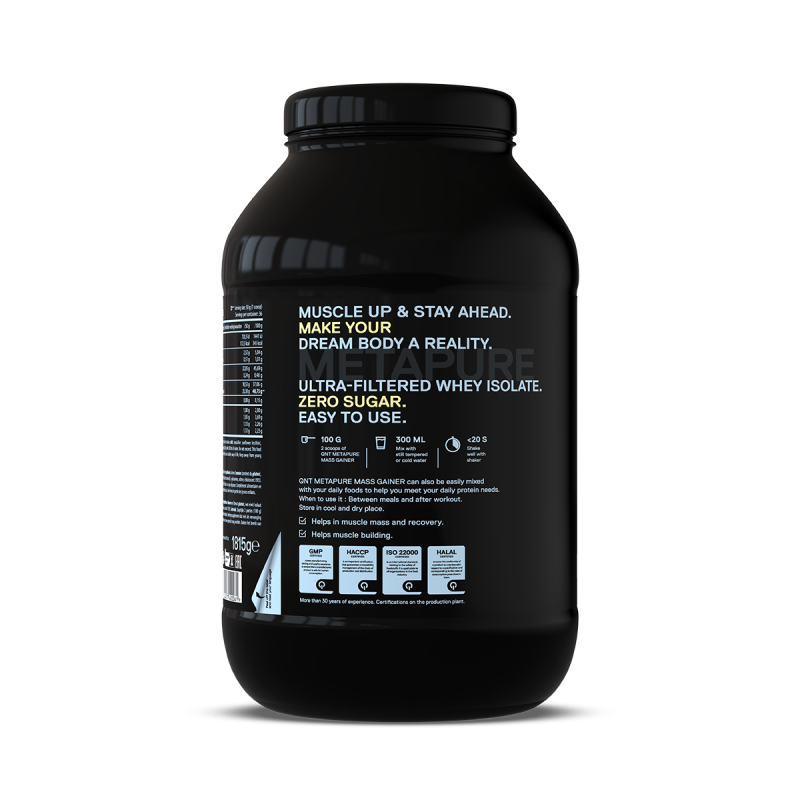 Metapure Mass Whey Protein Isolate Vanille | 1815 g Metapure Mass Whey Protein Isolate Vanille | 1815 g