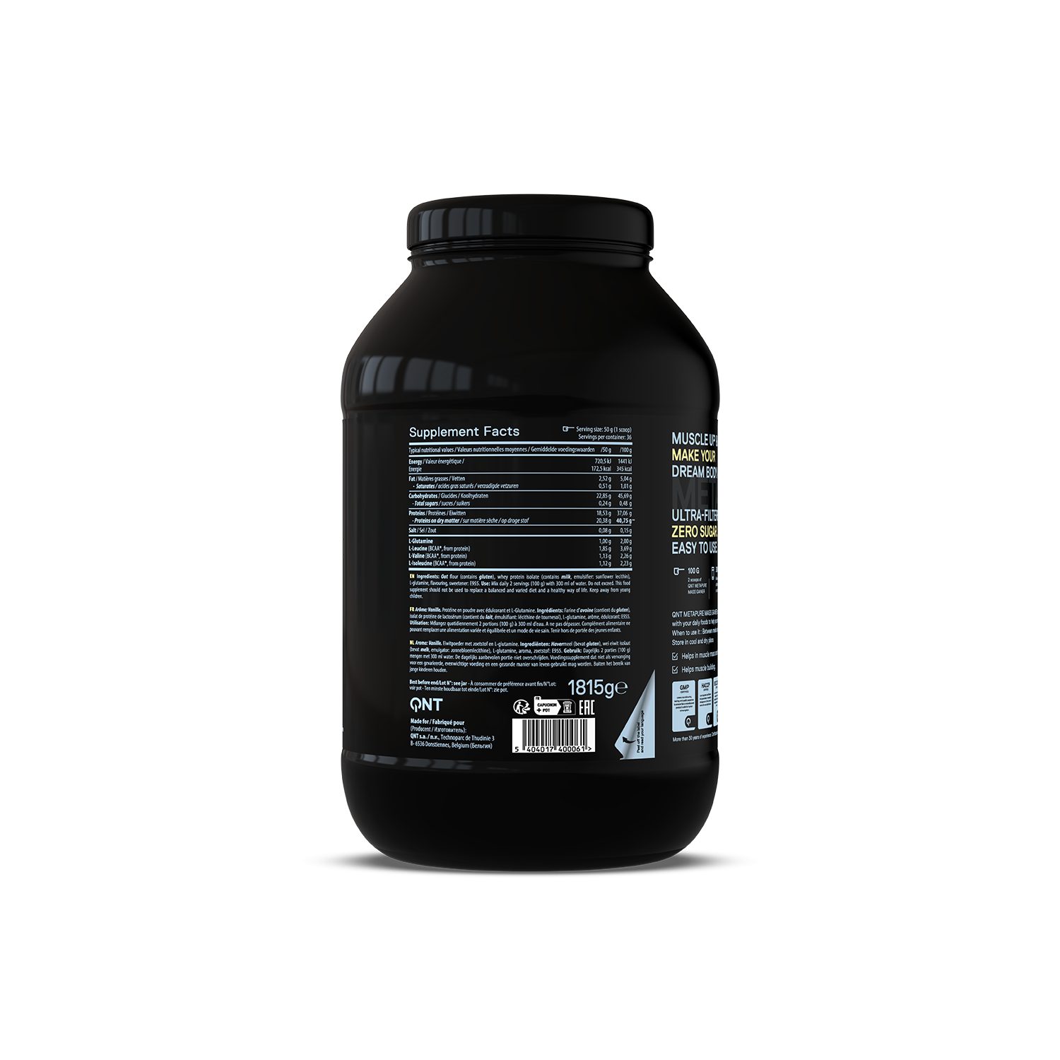 Metapure Mass Whey Protein Isolate Vanille | 1815 g Metapure Mass Whey Protein Isolate Vanille | 1815 g