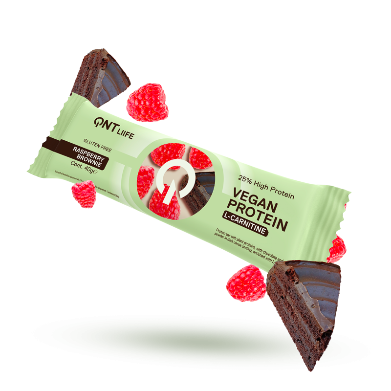Vegan protein bar with L-carnitine | 28 x 40 g