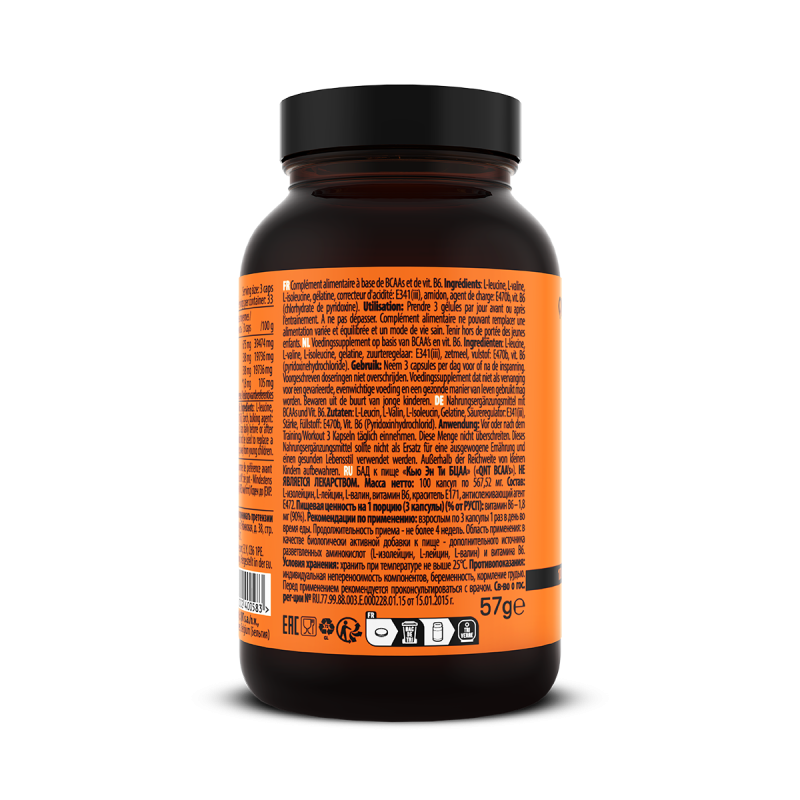 BCAA'S + vit. B-6  | 100 Caps BCAA'S + vit. B-6  | 100 Caps