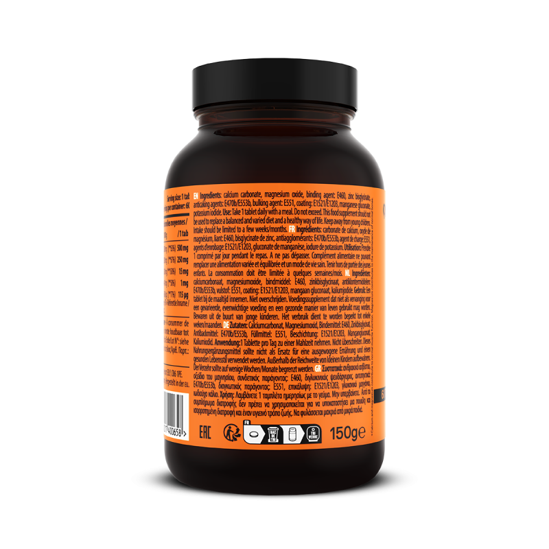 Calcium-Magnesium-Zinc | 60 Tablettes Calcium-Magnesium-Zinc | 60 Tablettes