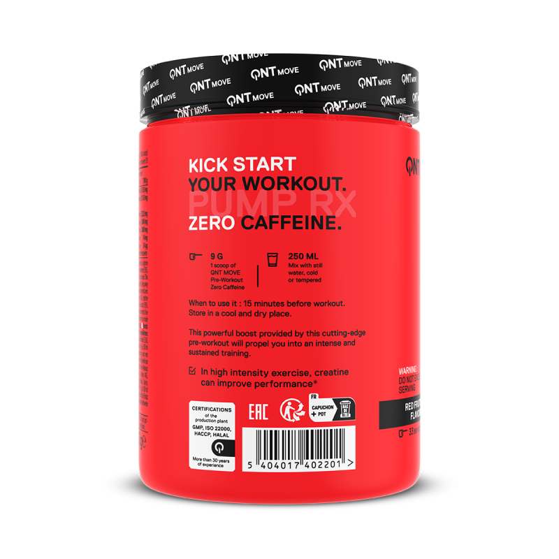 Pre Workout Pump RX  | 300 g Red fruits Pre Workout Pump RX  | 300 g Red fruits