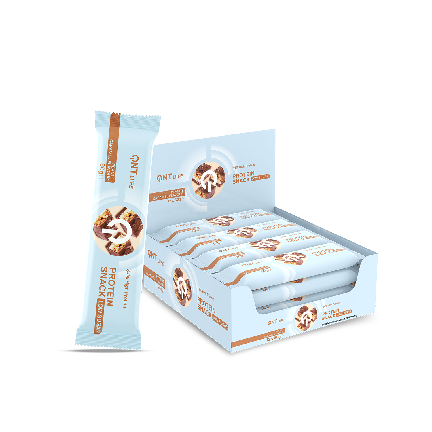 Protein Snack bar | Peanut Caramel | 12 x 60 g Protein Snack bar | Peanut Caramel | 12 x 60 g