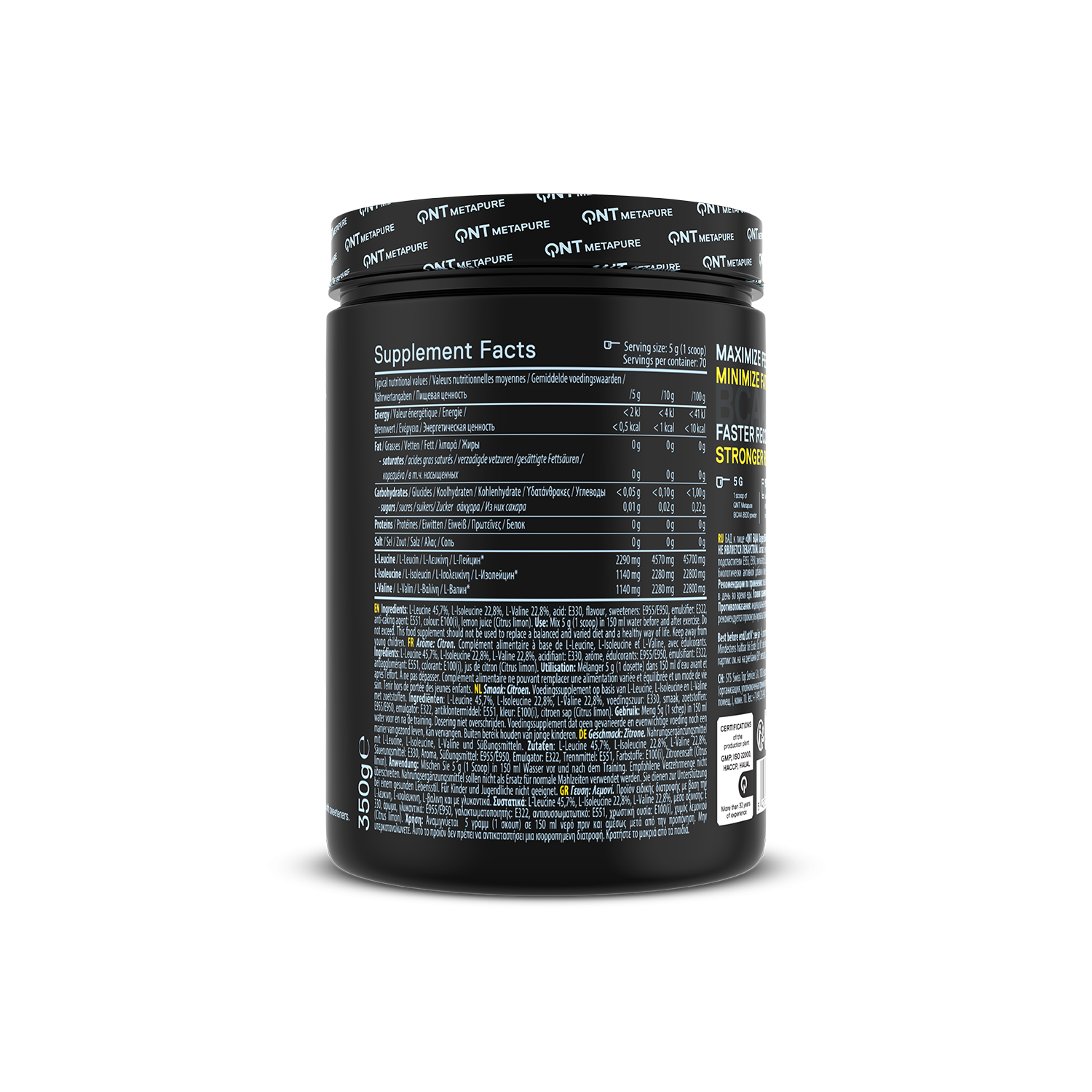 BCAA 8500 Instant powder Citron| 350 g BCAA 8500 Instant powder Citron| 350 g