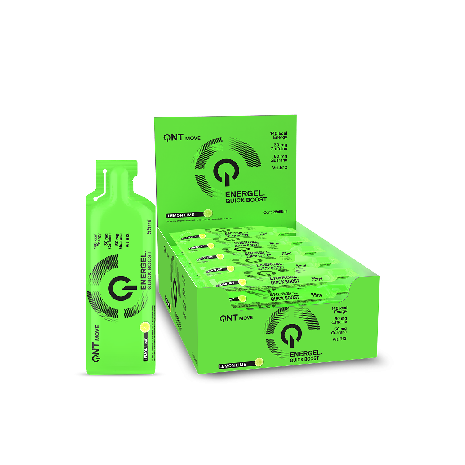 Energel Quick Boost Energy Gel| 25 x 55 ml Lemon/Lime Energel Quick Boost Energy Gel| 25 x 55 ml Lemon/Lime