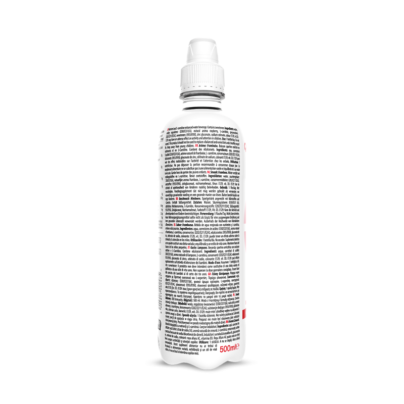 L-Carnitine Water | 12 x 500 ml | Raspberry L-Carnitine Water | 12 x 500 ml | Raspberry