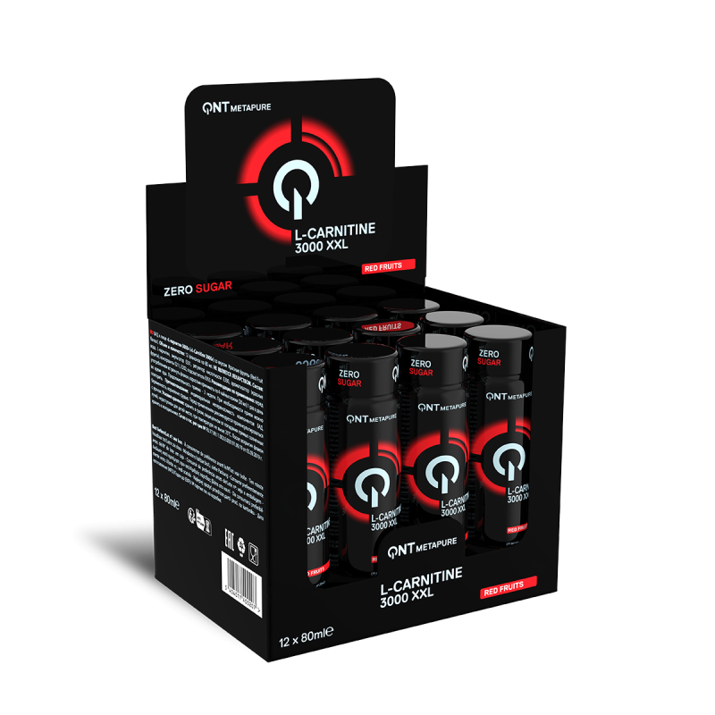 L-Carnitine 3000 mg | 12 x 80 ml Rood fruit L-Carnitine 3000 mg | 12 x 80 ml Rood fruit