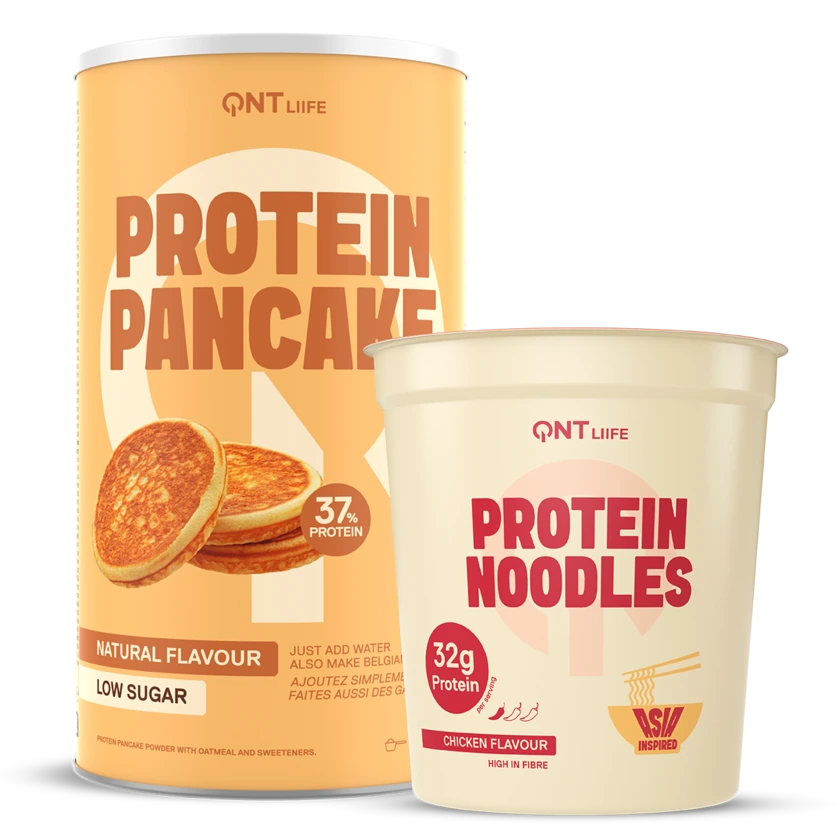 QNT Protein Noodles Chicken and Protein Pancake Natural bundle