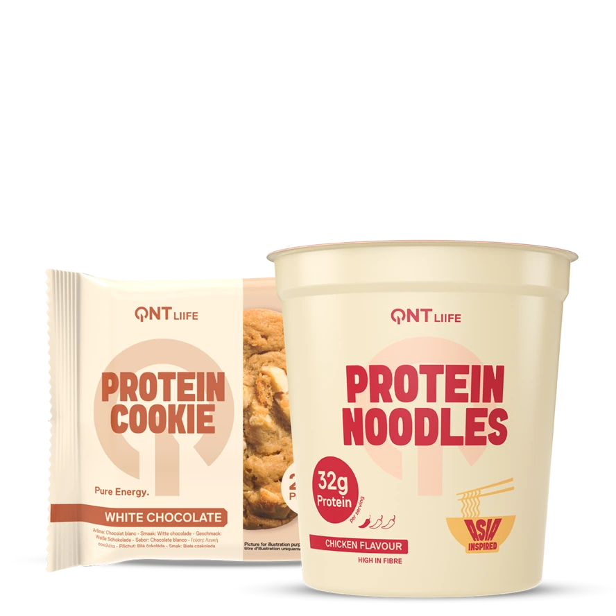 Pack QNT Protein Noodles Poulet et Protein Cookie Chocolat blanc