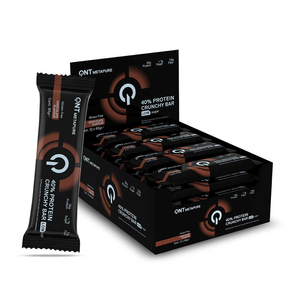 Barre protéinée QNT Metapure 40 Crunchy chocolat 40 g