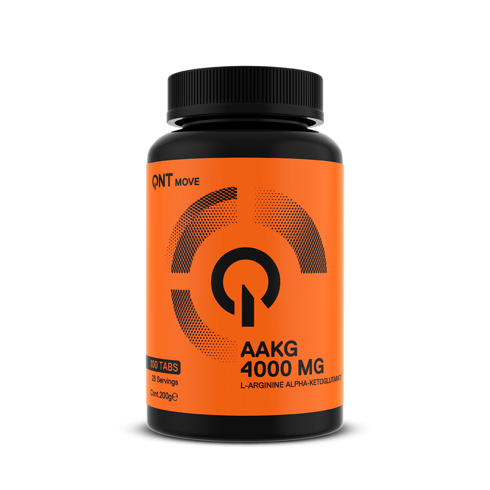 Complément alimentaire QNT Move AAKG 4000 mg en comprimés, arginine alpha-cétoglutarate pour l’entraînement