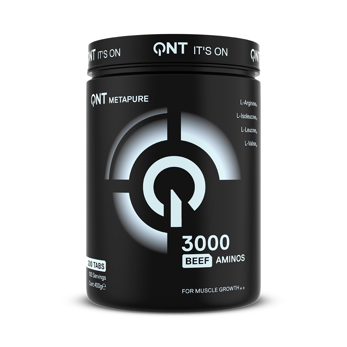 Acides aminés QNT 100 % bœuf 3000 mg 200 comprimés