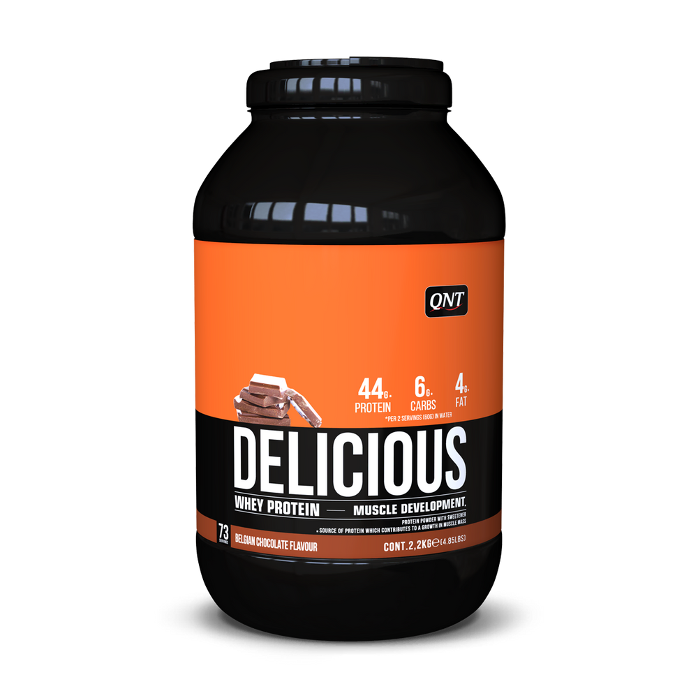 QNT Delicious Whey Belgian chocolate 2.2 kg, whey protein